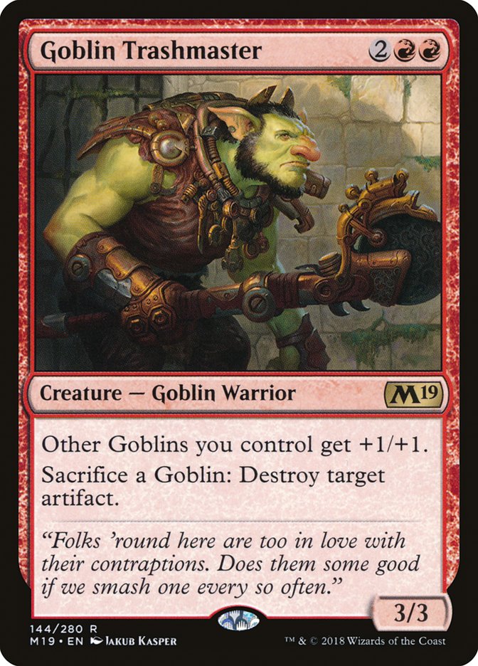 Goblin Trashmaster [Core Set 2019] | Game Grid - Logan