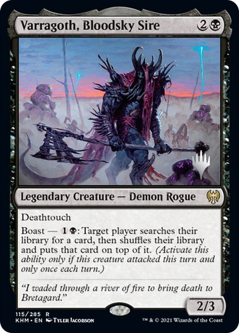 Varragoth, Bloodsky Sire (Promo Pack) [Kaldheim Promos] | Game Grid - Logan