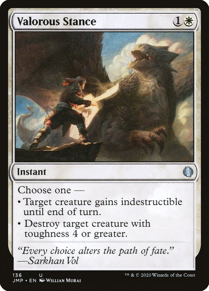 Valorous Stance [Jumpstart] | Game Grid - Logan