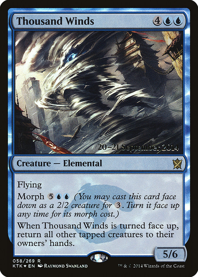 Thousand Winds [Khans of Tarkir Prerelease Promos] | Game Grid - Logan