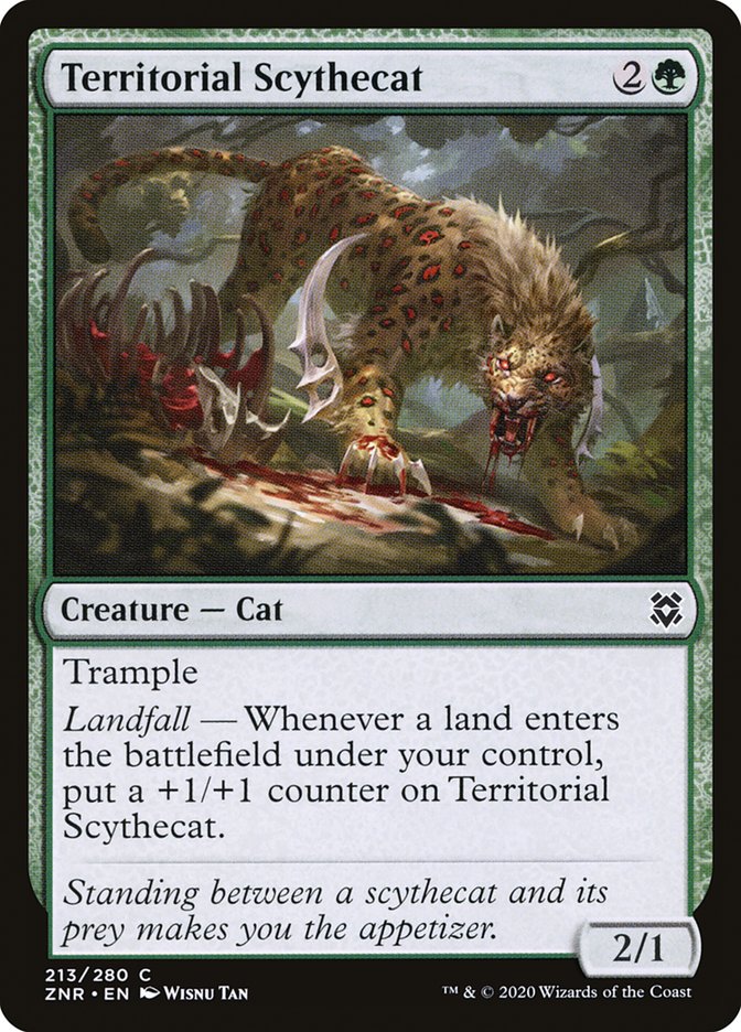 Territorial Scythecat [Zendikar Rising] | Game Grid - Logan