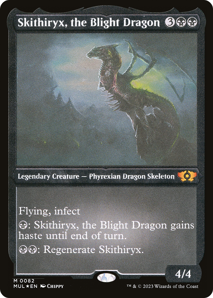 Skithiryx, the Blight Dragon (Foil Etched) [Multiverse Legends] | Game Grid - Logan