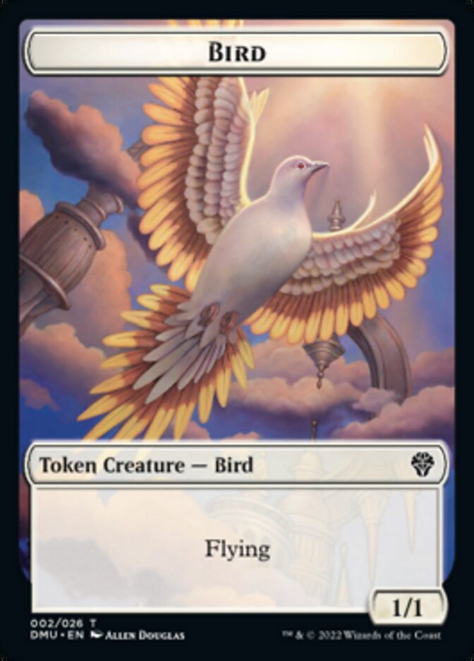 Bird (002) // Merfolk Double-Sided Token [Dominaria United Tokens] | Game Grid - Logan