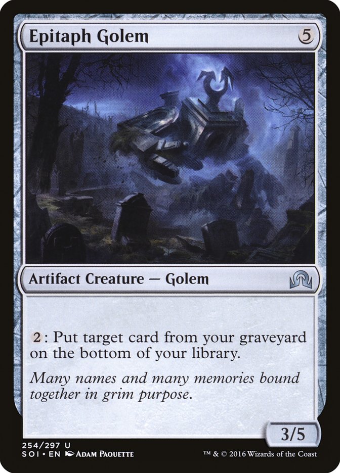 Epitaph Golem [Shadows over Innistrad] | Game Grid - Logan