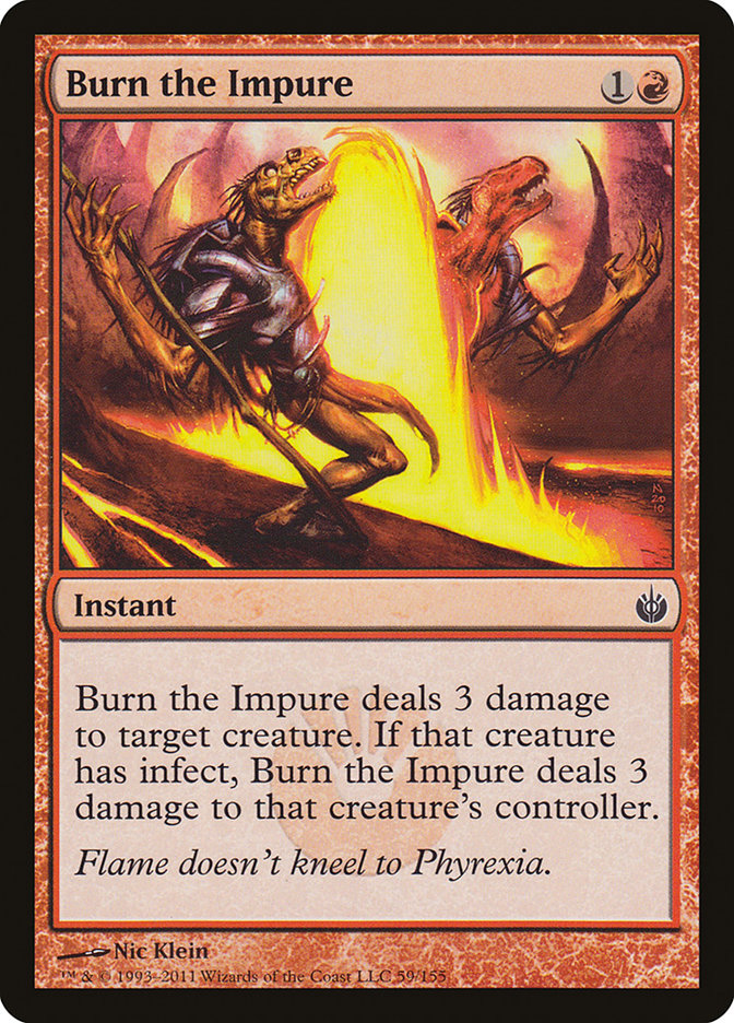 Burn the Impure [Mirrodin Besieged] | Game Grid - Logan