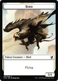 Bird (001) // Sculpture Double-Sided Token [Commander 2019 Tokens] | Game Grid - Logan