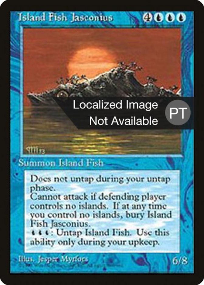 Island Fish Jasconius [Fourth Edition (Foreign Black Border)] | Game Grid - Logan