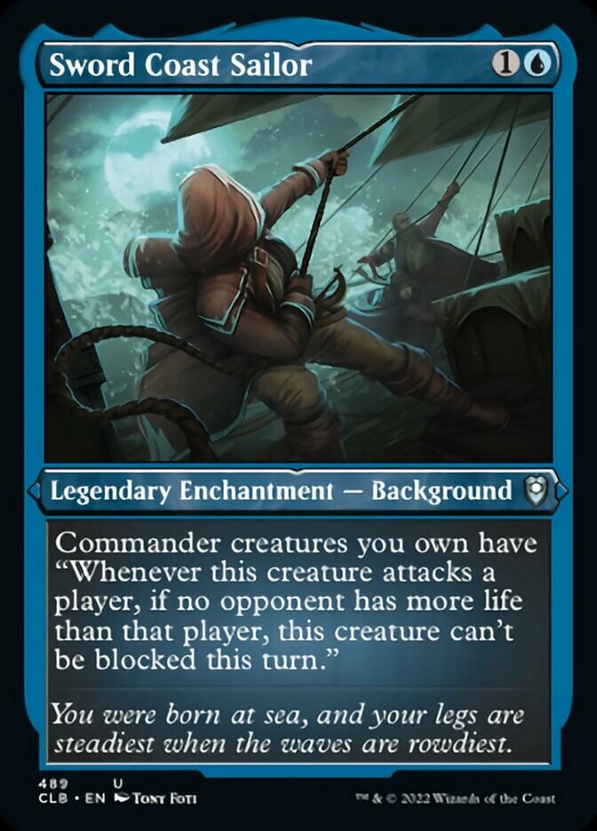 Sword Coast Sailor (Foil Etched) [Commander Legends: Battle for Baldur's Gate] | Game Grid - Logan