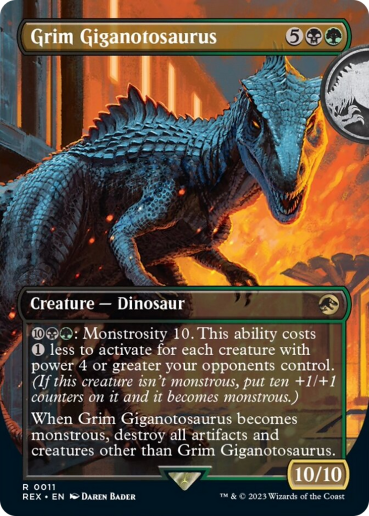 Grim Giganotosaurus (Borderless) [Jurassic World Collection] | Game Grid - Logan