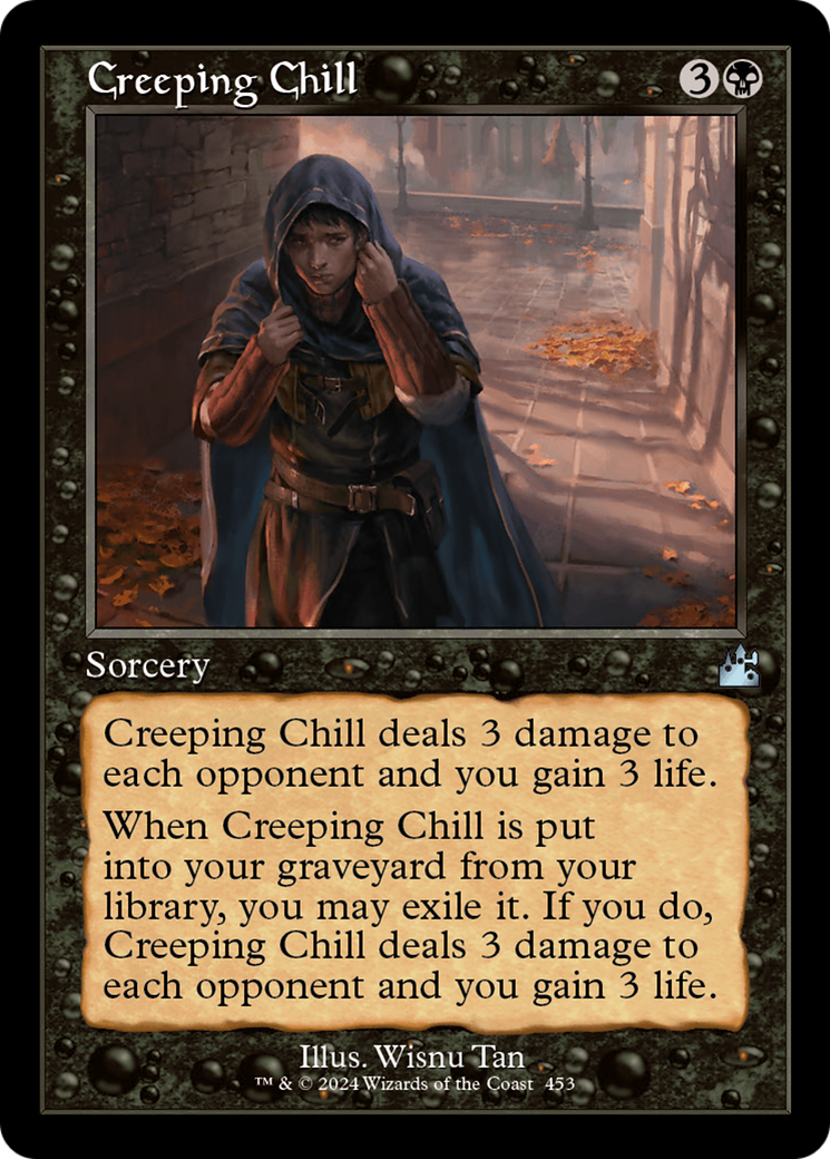 Creeping Chill (Retro Frame) [Ravnica Remastered] | Game Grid - Logan