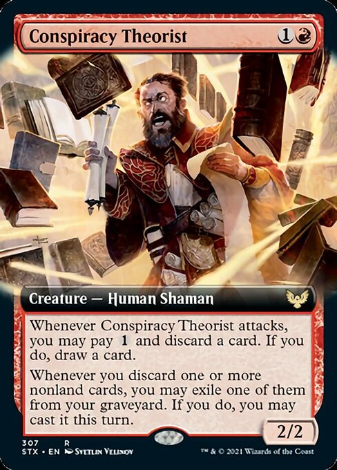 Conspiracy Theorist (Extended Art) [Strixhaven: School of Mages] | Game Grid - Logan
