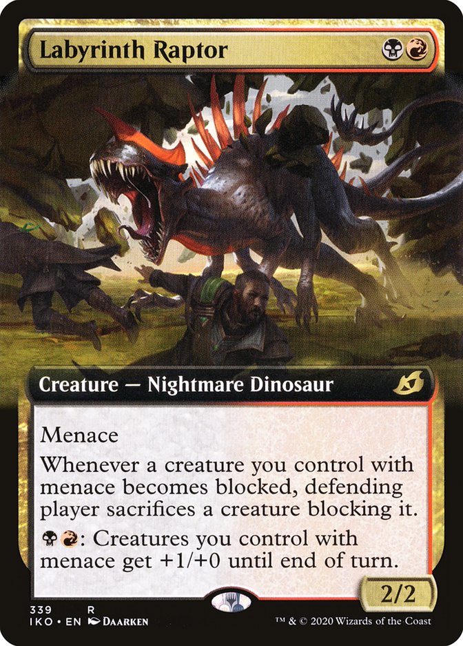 Labyrinth Raptor (Extended Art) [Ikoria: Lair of Behemoths] | Game Grid - Logan