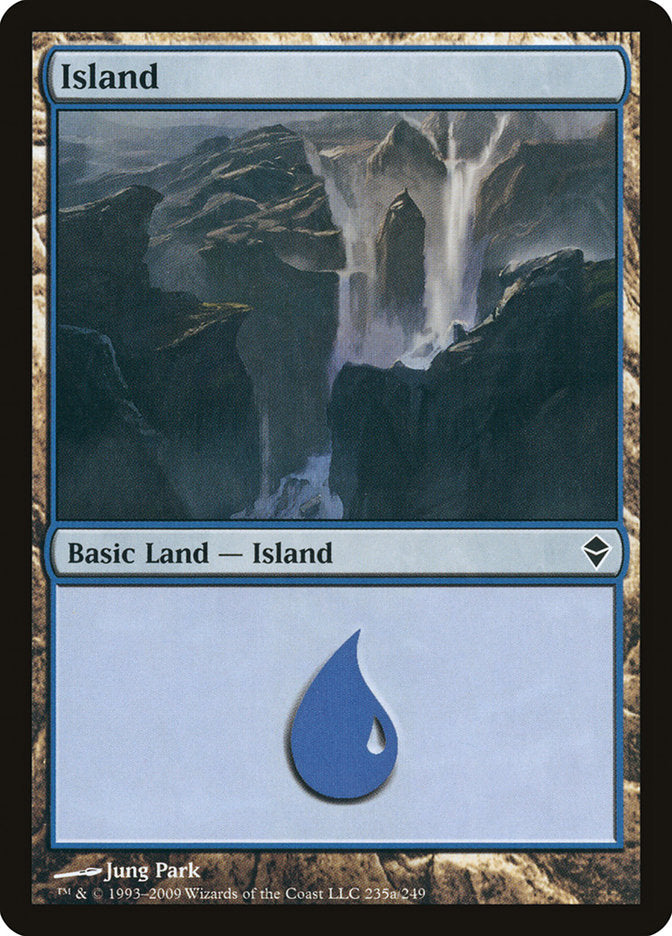 Island (235a) [Zendikar] | Game Grid - Logan