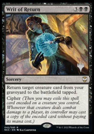 Writ of Return (Promo Pack) [Streets of New Capenna Commander Promos] | Game Grid - Logan