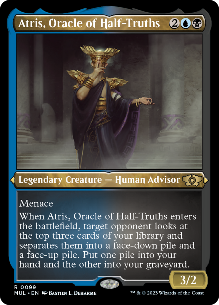 Atris, Oracle of Half-Truths (Foil Etched) [Multiverse Legends] | Game Grid - Logan