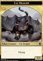 Cat Dragon // Dragon (006) Double-Sided Token [Commander 2017 Tokens] | Game Grid - Logan