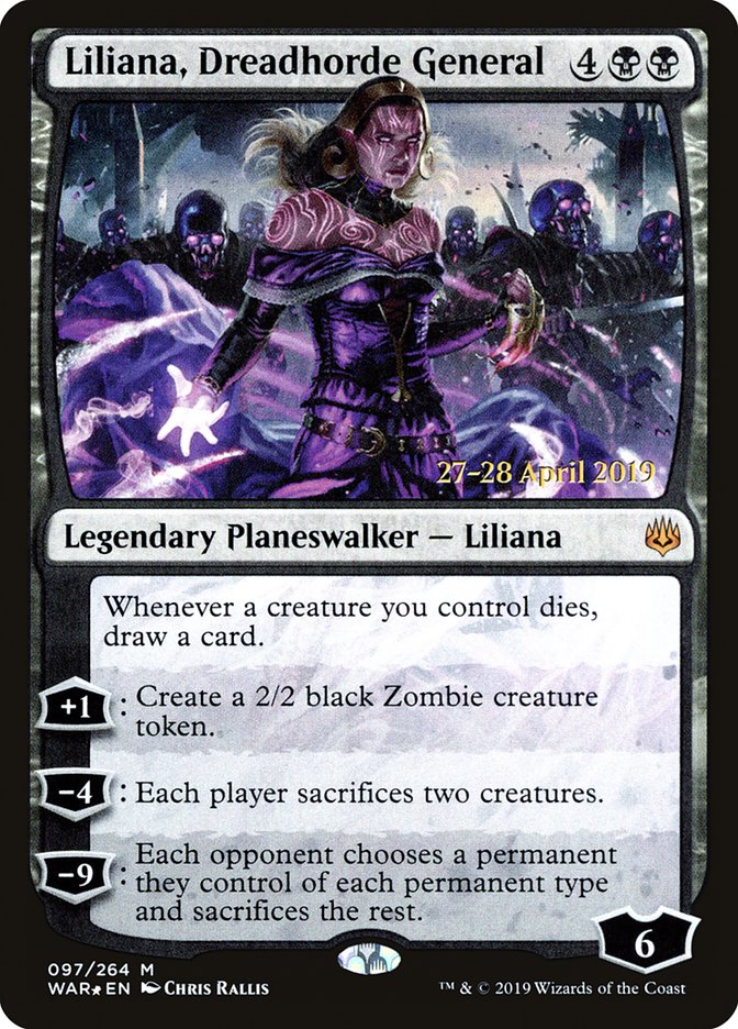 Liliana, Dreadhorde General [War of the Spark Prerelease Promos] | Game Grid - Logan