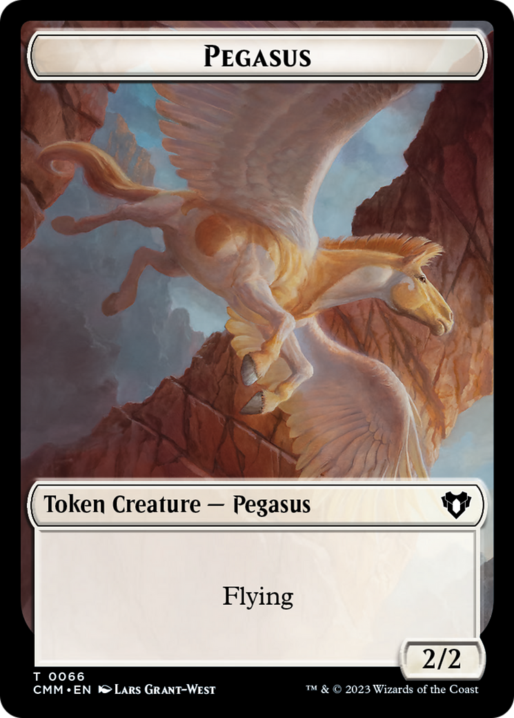 Copy (54) // Pegasus Double-Sided Token [Commander Masters Tokens] | Game Grid - Logan