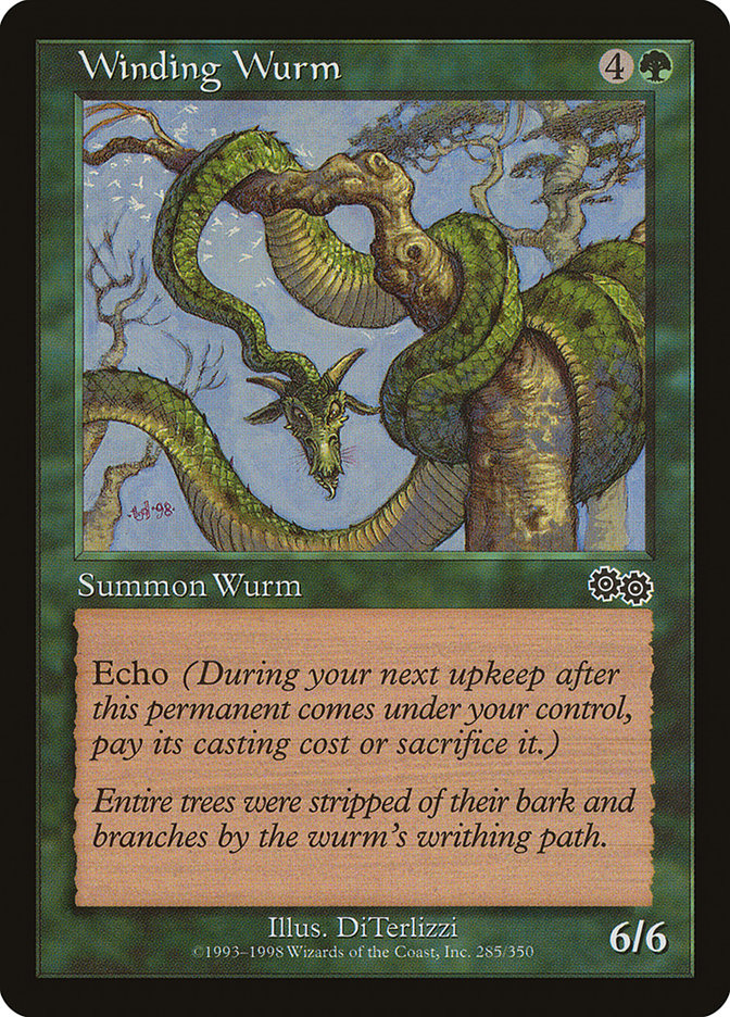 Winding Wurm [Urza's Saga] | Game Grid - Logan