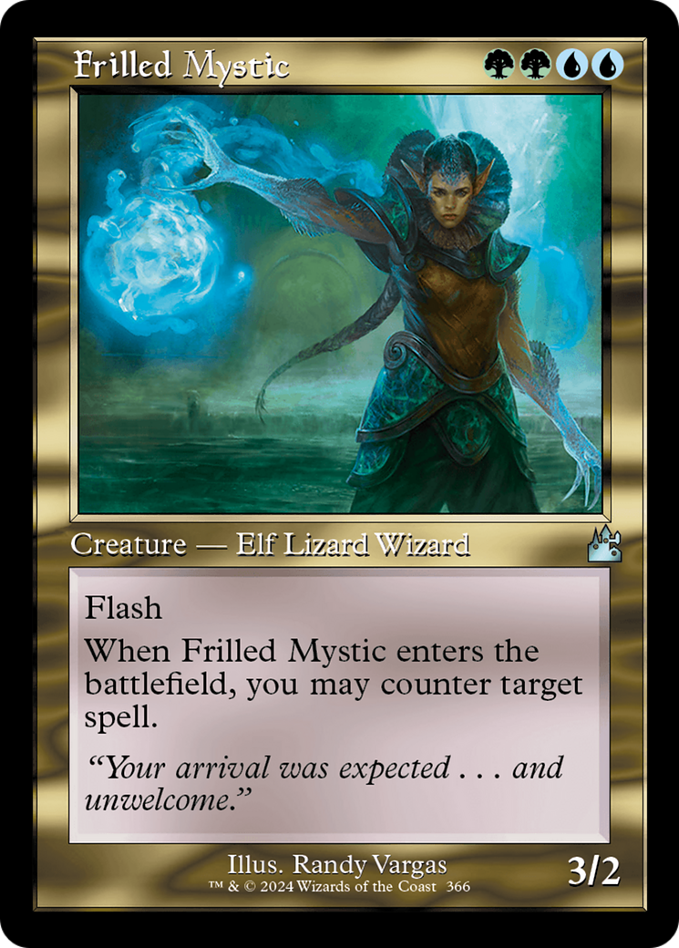 Frilled Mystic (Retro Frame) [Ravnica Remastered] | Game Grid - Logan