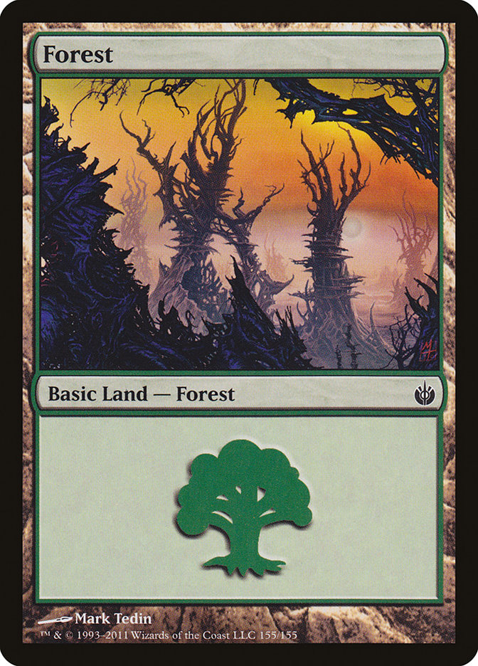 Forest (155) [Mirrodin Besieged] | Game Grid - Logan