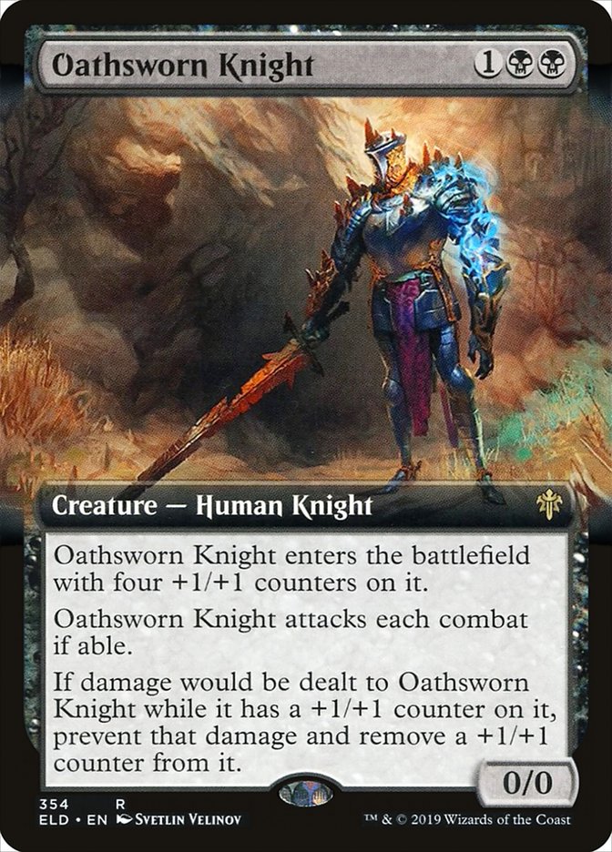 Oathsworn Knight (Extended Art) [Throne of Eldraine] | Game Grid - Logan