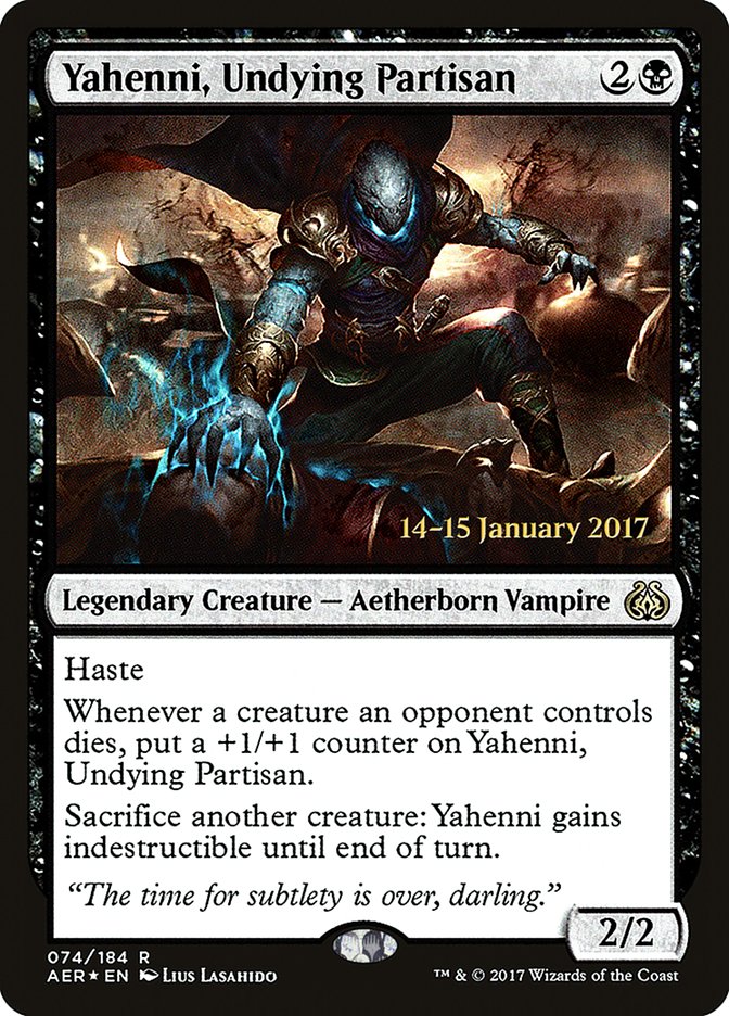 Yahenni, Undying Partisan [Aether Revolt Prerelease Promos] | Game Grid - Logan