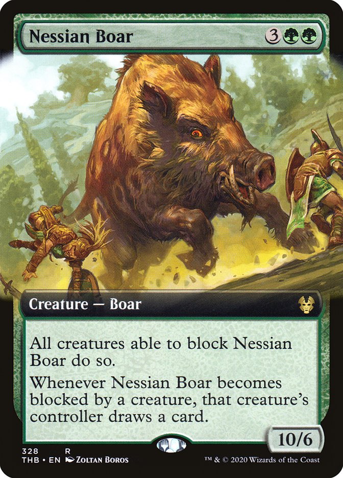 Nessian Boar (Extended Art) [Theros Beyond Death] | Game Grid - Logan