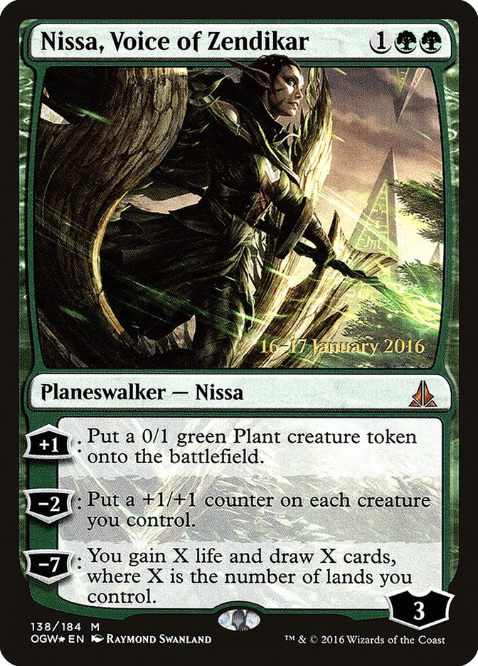 Nissa, Voice of Zendikar [Oath of the Gatewatch Prerelease Promos] | Game Grid - Logan