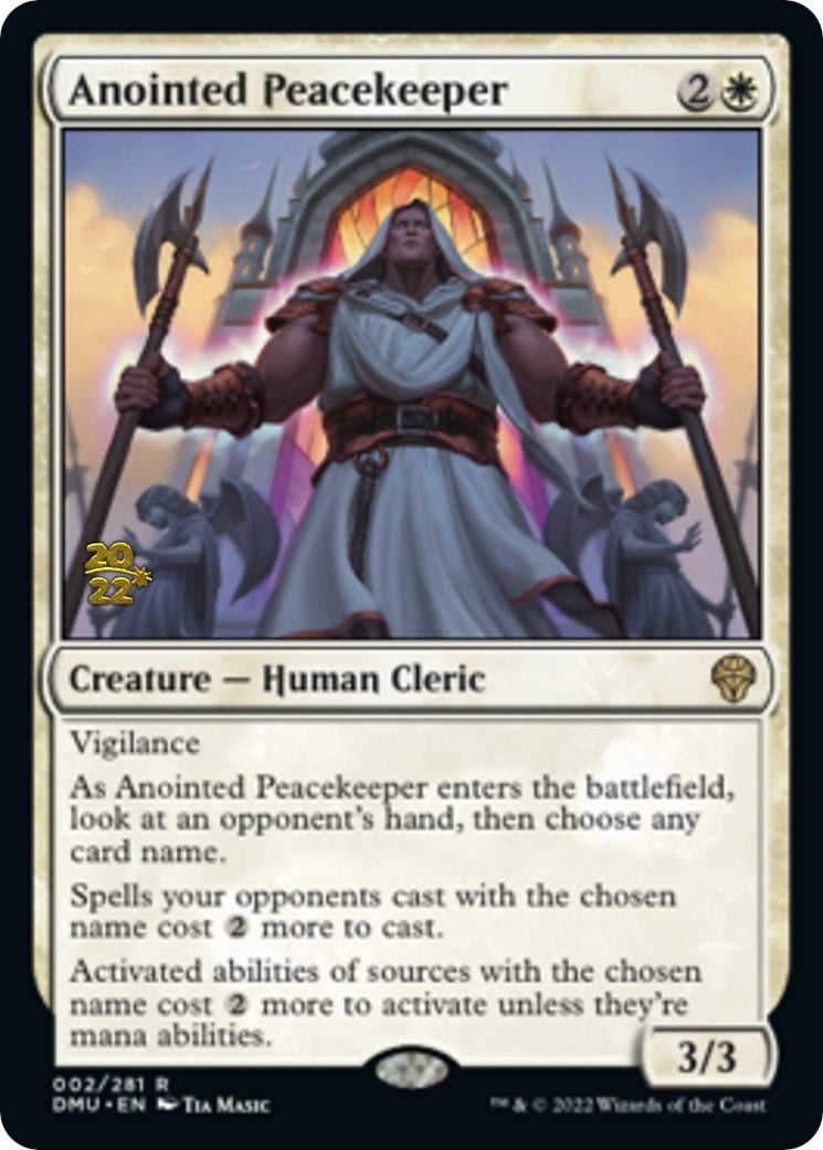 Anointed Peacekeeper [Dominaria United Prerelease Promos] | Game Grid - Logan