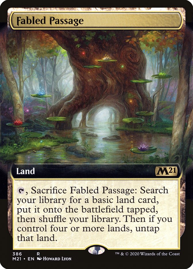 Fabled Passage (Extended Art) [Core Set 2021] | Game Grid - Logan
