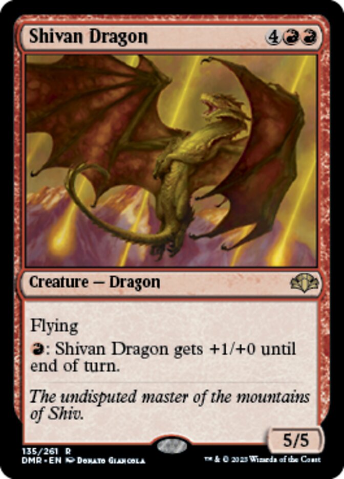 Shivan Dragon [Dominaria Remastered] | Game Grid - Logan