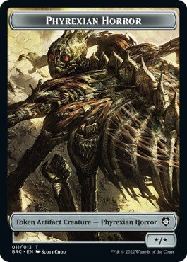 Servo // Phyrexian Horror Double-Sided Token [The Brothers' War Commander Tokens] | Game Grid - Logan