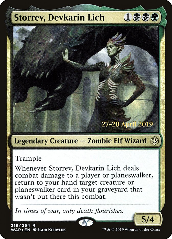 Storrev, Devkarin Lich [War of the Spark Prerelease Promos] | Game Grid - Logan