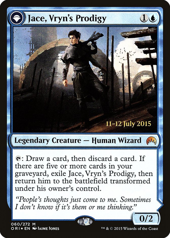 Jace, Vryn's Prodigy // Jace, Telepath Unbound [Magic Origins Prerelease Promos] | Game Grid - Logan