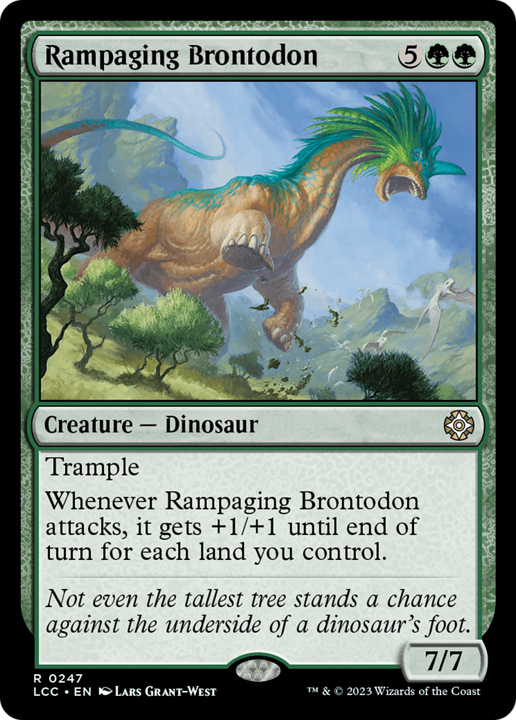 Rampaging Brontodon [The Lost Caverns of Ixalan Commander] | Game Grid - Logan