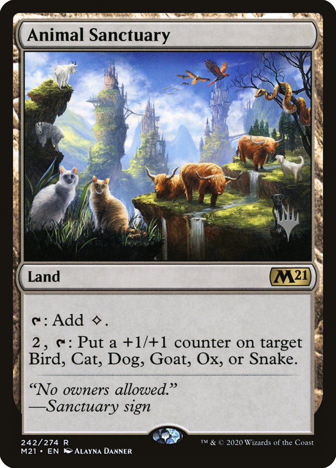 Animal Sanctuary (Promo Pack) [Core Set 2021 Promos] | Game Grid - Logan