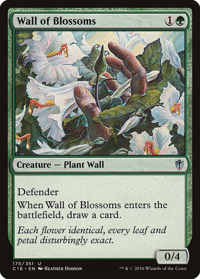 Wall of Blossoms [Commander 2016] | Game Grid - Logan