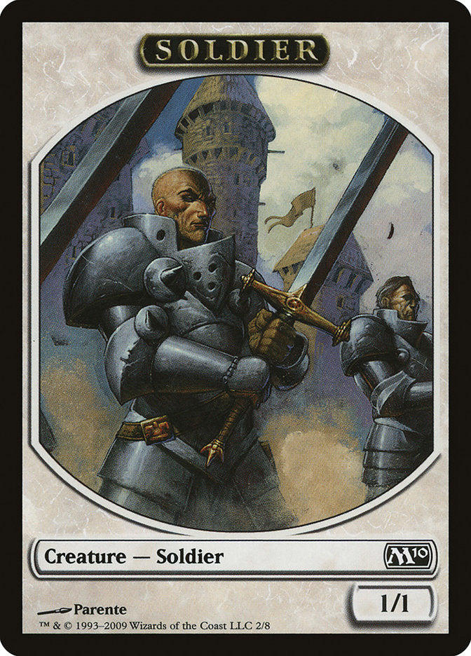 Soldier Token [Magic 2010 Tokens] | Game Grid - Logan