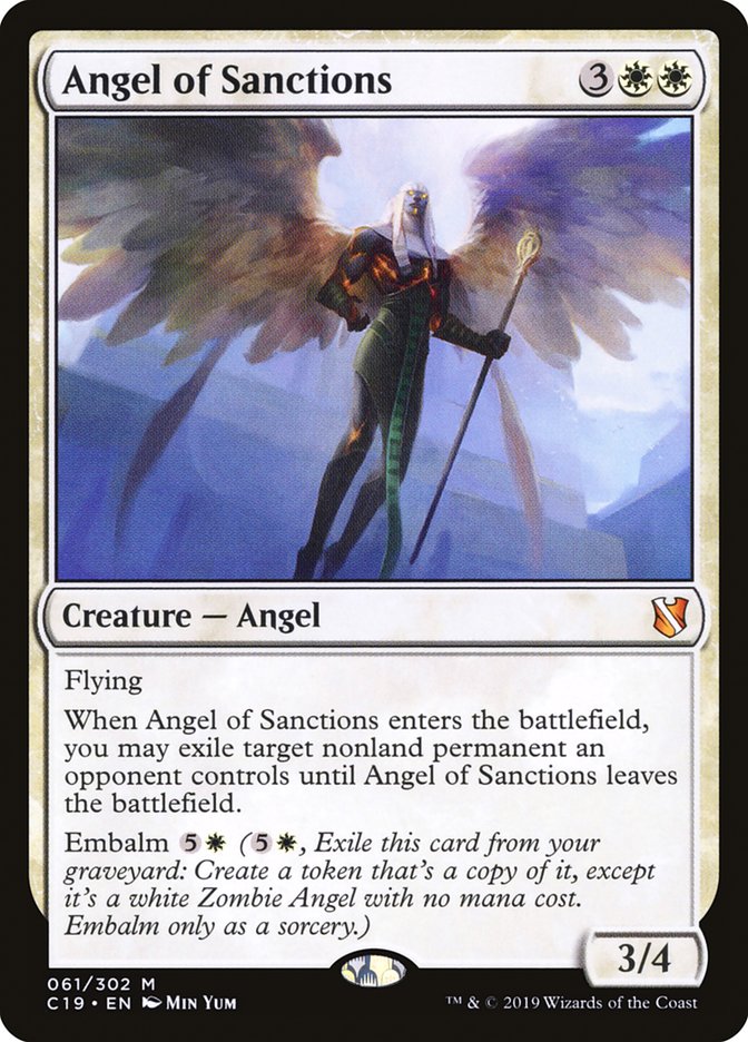 Angel of Sanctions [Commander 2019] | Game Grid - Logan