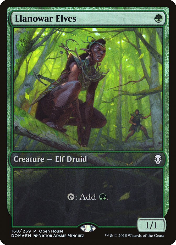 Llanowar Elves (Open House) [Dominaria Promos] | Game Grid - Logan