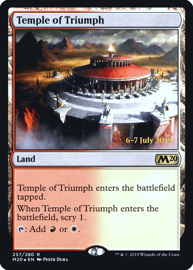 Temple of Triumph [Core Set 2020 Prerelease Promos] | Game Grid - Logan