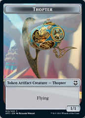 Thopter // Treasure Double-Sided Token [Dungeons & Dragons: Adventures in the Forgotten Realms Commander Tokens] | Game Grid - Logan