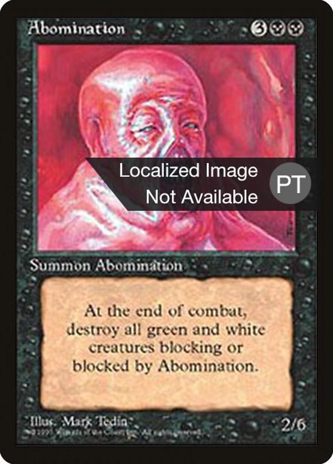 Abomination [Fourth Edition (Foreign Black Border)] | Game Grid - Logan