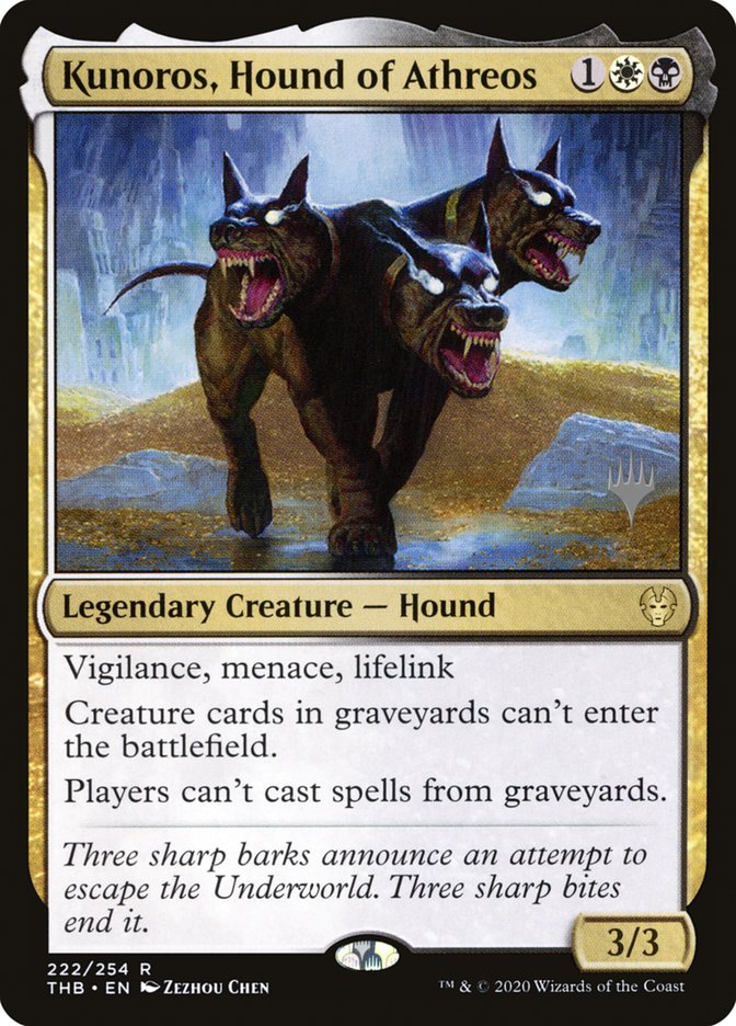 Kunoros, Hound of Athreos (Promo Pack) [Theros Beyond Death Promos] | Game Grid - Logan