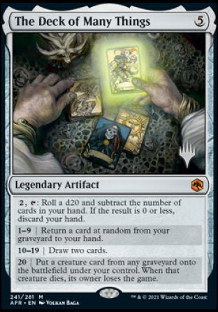 The Deck of Many Things (Promo Pack) [Dungeons & Dragons: Adventures in the Forgotten Realms Promos] | Game Grid - Logan