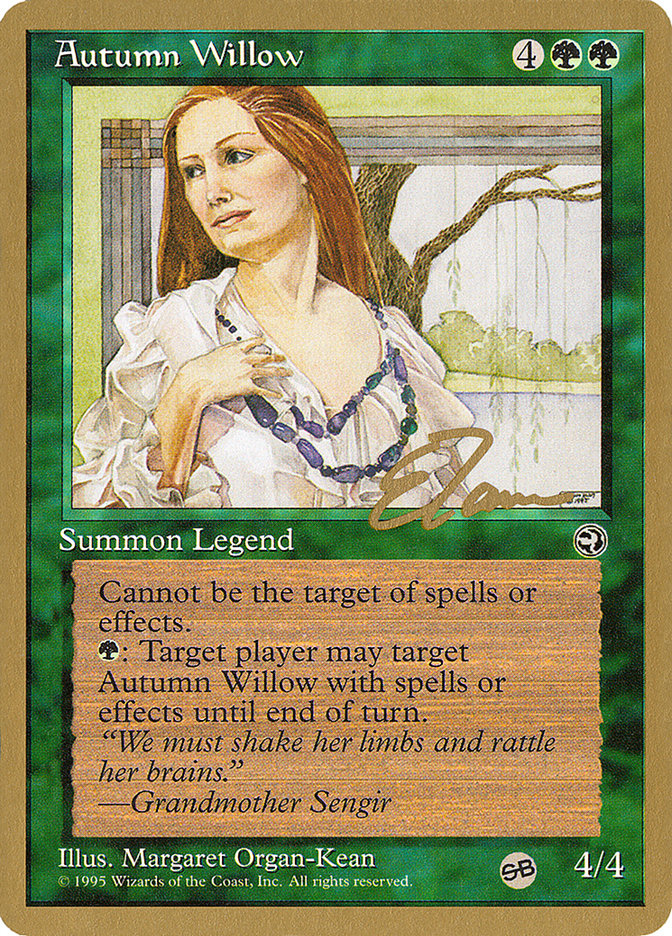 Autumn Willow (Eric Tam) (SB) [Pro Tour Collector Set] | Game Grid - Logan