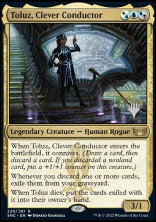 Toluz, Clever Conductor (Promo Pack) [Streets of New Capenna Promos] | Game Grid - Logan