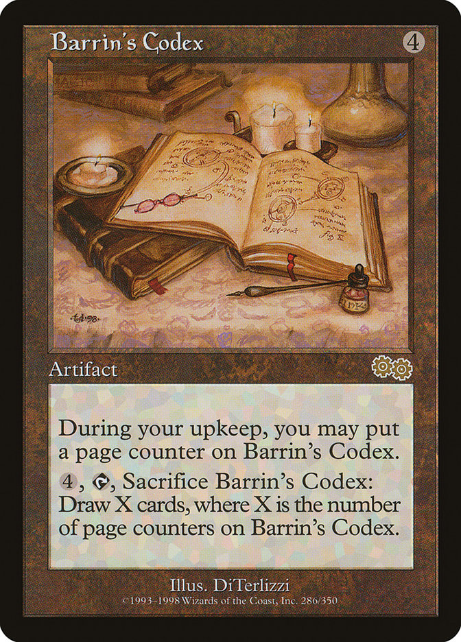 Barrin's Codex [Urza's Saga] | Game Grid - Logan