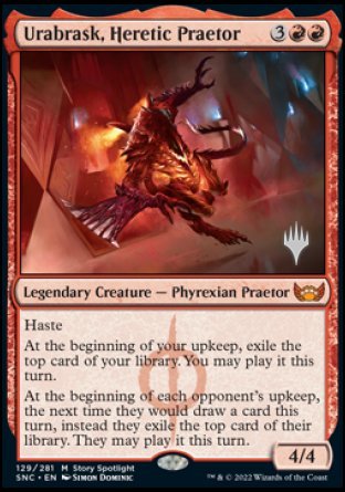 Urabrask, Heretic Praetor (Promo Pack) [Streets of New Capenna Promos] | Game Grid - Logan